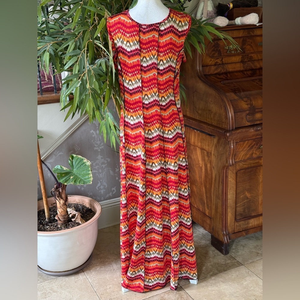 Sami and Jo ladies maxi short sleeve dress excellent condition size large - Picture 9 of 16